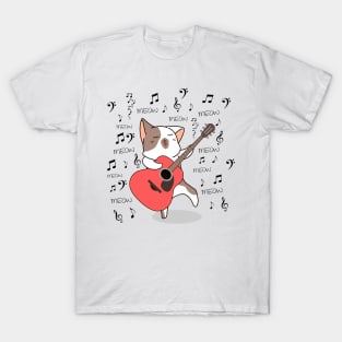 Singing cat, funny and cute design T-Shirt